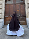 Charger l'image dans la visionneuse de la galerie, Khimar Tarha 3 voiles arrondi Mousseline