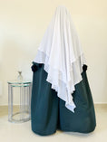 Charger l'image dans la visionneuse de la galerie, Khimar Tarha 2 voiles pointu Mousseline
