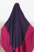 Charger l'image dans la visionneuse de la galerie, Khimar arrondi Maleeka Long (Soie de médine)