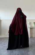 Charger l'image dans la visionneuse de la galerie, Khimar Joumana 2 voiles mousseline