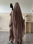 Charger l'image dans la visionneuse de la galerie, Khimar Tarha 2 voiles arrondi