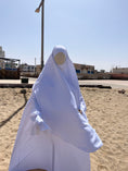 Charger l'image dans la visionneuse de la galerie, Khimar arrondi Maleeka Court (Soie de médine)
