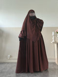 Charger l'image dans la visionneuse de la galerie, Khimar Sarah court (Soie de Médine)