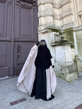 Charger l'image dans la visionneuse de la galerie, Set Maleeka kimono + sous abaya Soie de médine
