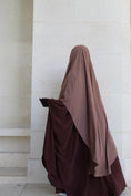 Charger l'image dans la visionneuse de la galerie, Khimar arrondi Maleeka Court (Soie de médine)