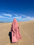 Charger l'image dans la visionneuse de la galerie, Khimar Hajar 2 voiles Soie de médine