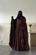 Charger l'image dans la visionneuse de la galerie, Set Maleeka kimono + sous abaya Soie de médine
