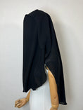 Cargar la imagen en la vista de la galería, Niqab/sitar Zahra 90cm casquette sans fil Noir
