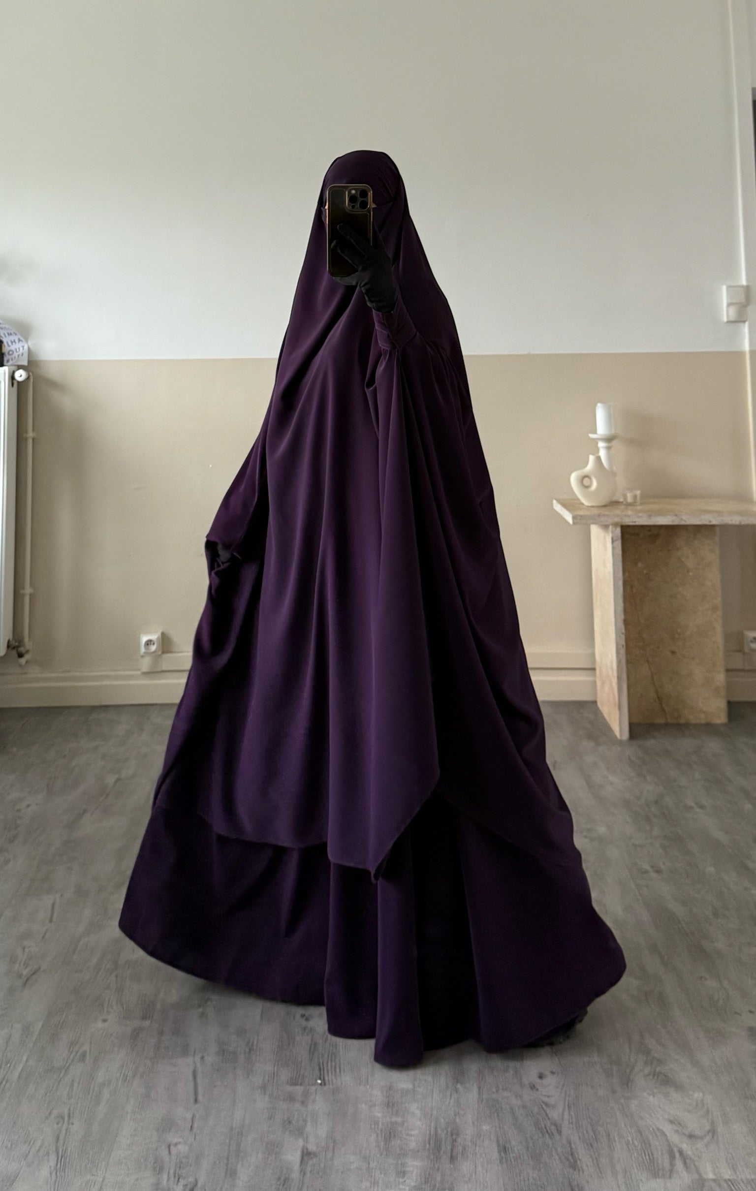 Jilbab 2 pièces Jupe Soie de Médine