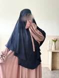 Charger l'image dans la visionneuse de la galerie, Khimar Sarah court (Soie de Médine)
