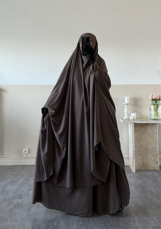 Jilbab 2-teiliger Medina-Seidenrock