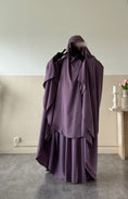 Charger l'image dans la visionneuse de la galerie, Khimar arrondi Maleeka Court (Soie de médine)
