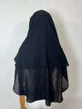 Charger l'image dans la visionneuse de la galerie, Niqab/sitar Zahra Pull down Noir

