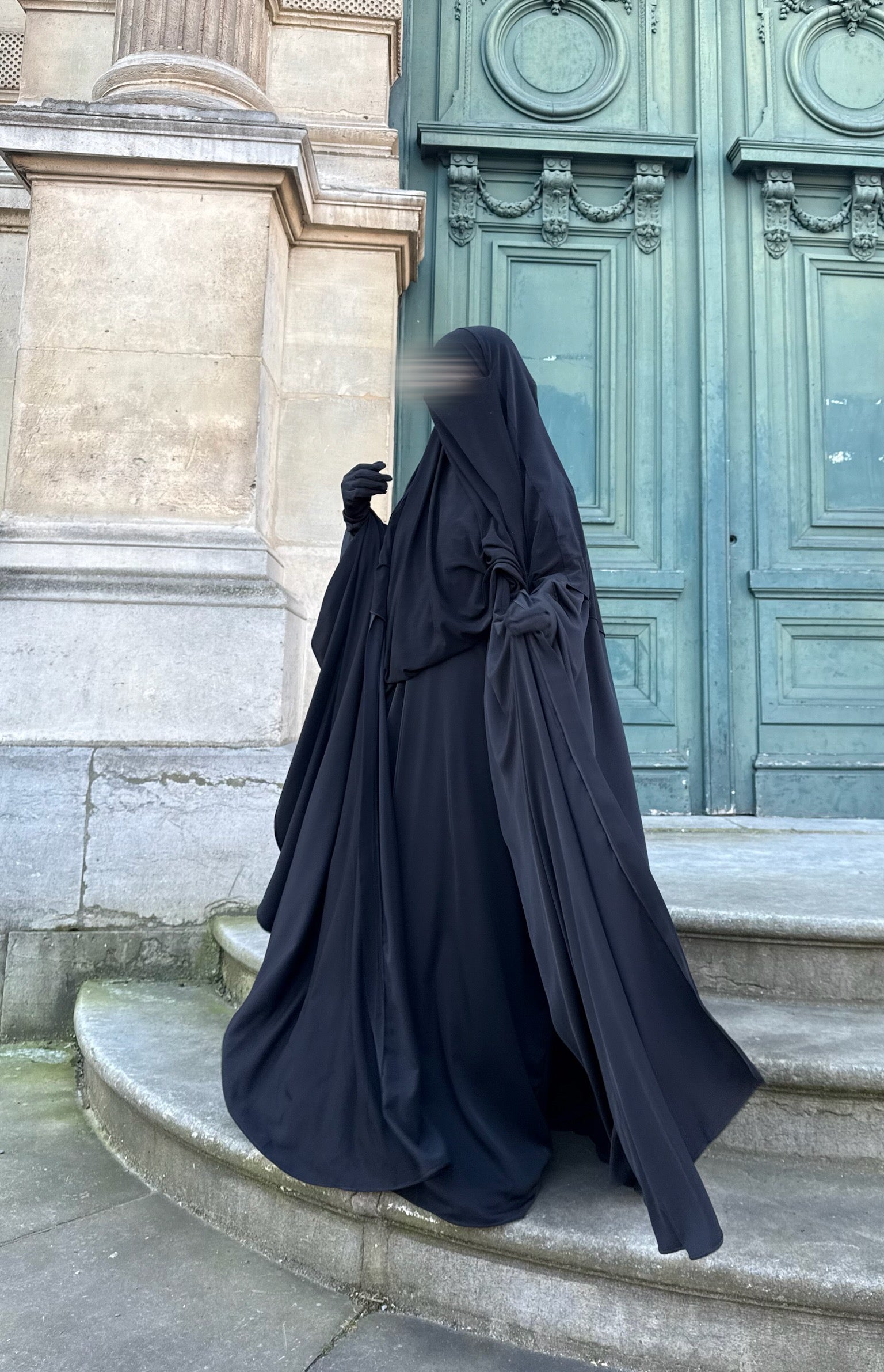 Set Maleeka kimono + sous abaya Soie de médine