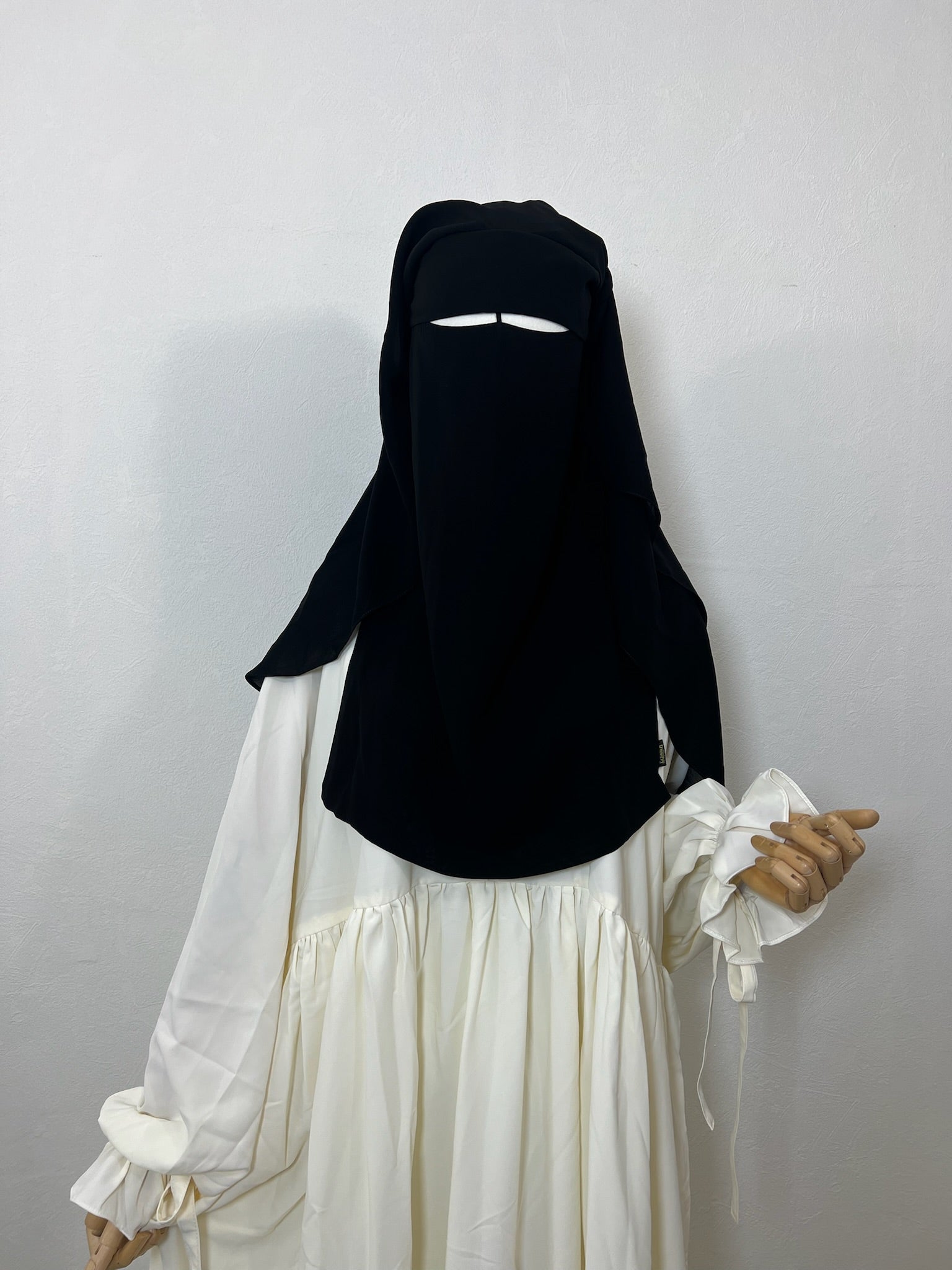 Niqab/Sitar Afiya 90cm casquette Noir