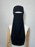 Charger l'image dans la visionneuse de la galerie, Niqab Pull down Lycra Noir

