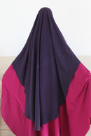 Khimar arrondi Maleeka Long (Soie de médine)