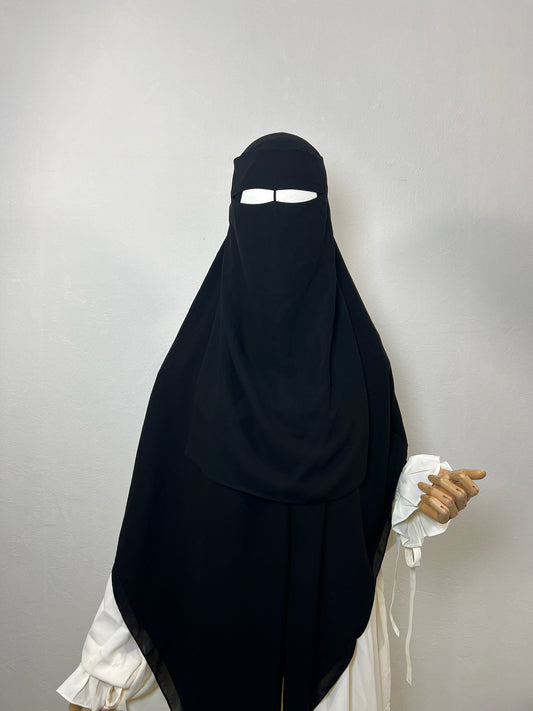 Niqab Saoudi noir