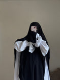 Charger l'image dans la visionneuse de la galerie, Khimar Hajar 2 voiles Soie de médine

