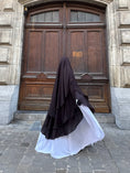 Charger l'image dans la visionneuse de la galerie, Khimar Tarha 3 voiles arrondi Mousseline
