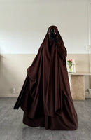 Jilbab 2 pièces Jupe Whool peach