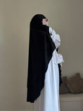 Charger l'image dans la visionneuse de la galerie, Khimar Hajar 2 voiles Soie de médine
