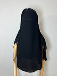Charger l'image dans la visionneuse de la galerie, Niqab/sitar Zahra Pull down Noir
