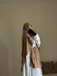 Charger l'image dans la visionneuse de la galerie, Khimar Hajar 2 voiles Soie de médine
