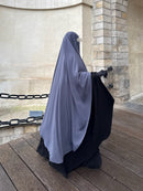 Khimar arrondi Maleeka court (Whool Peach)