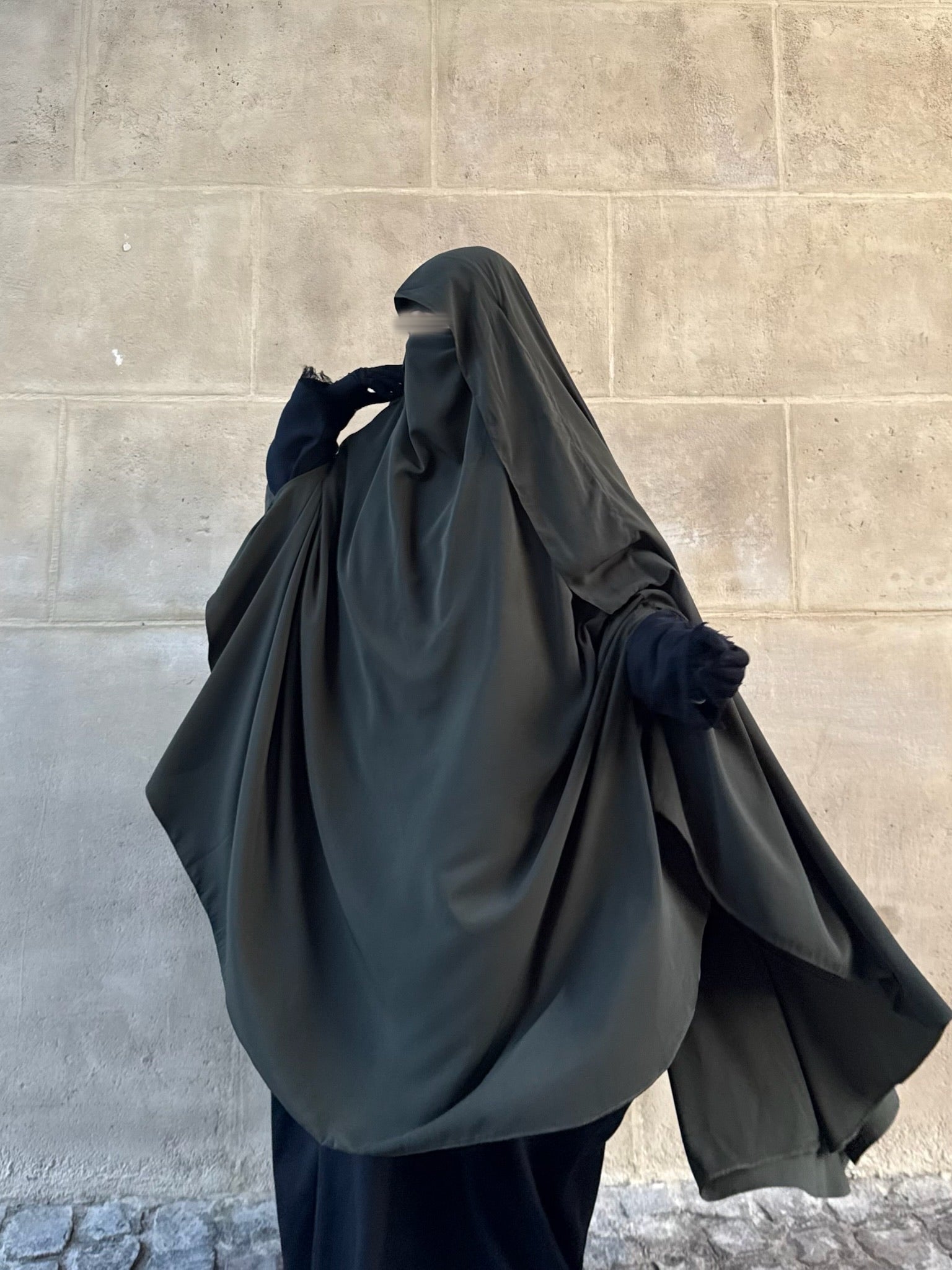 Khimar Jouwayriyyah Casquette Whool peach