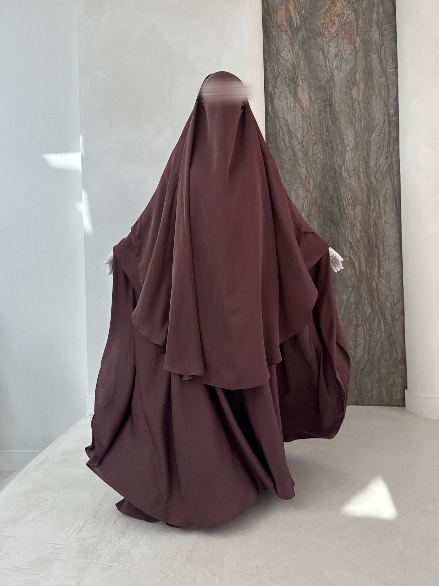 Khimar arrondi Maleeka court (Nidha)