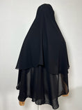 Bild in Galerie-Betrachter laden, Niqab/Sitar Tahira arrondi long Noir
