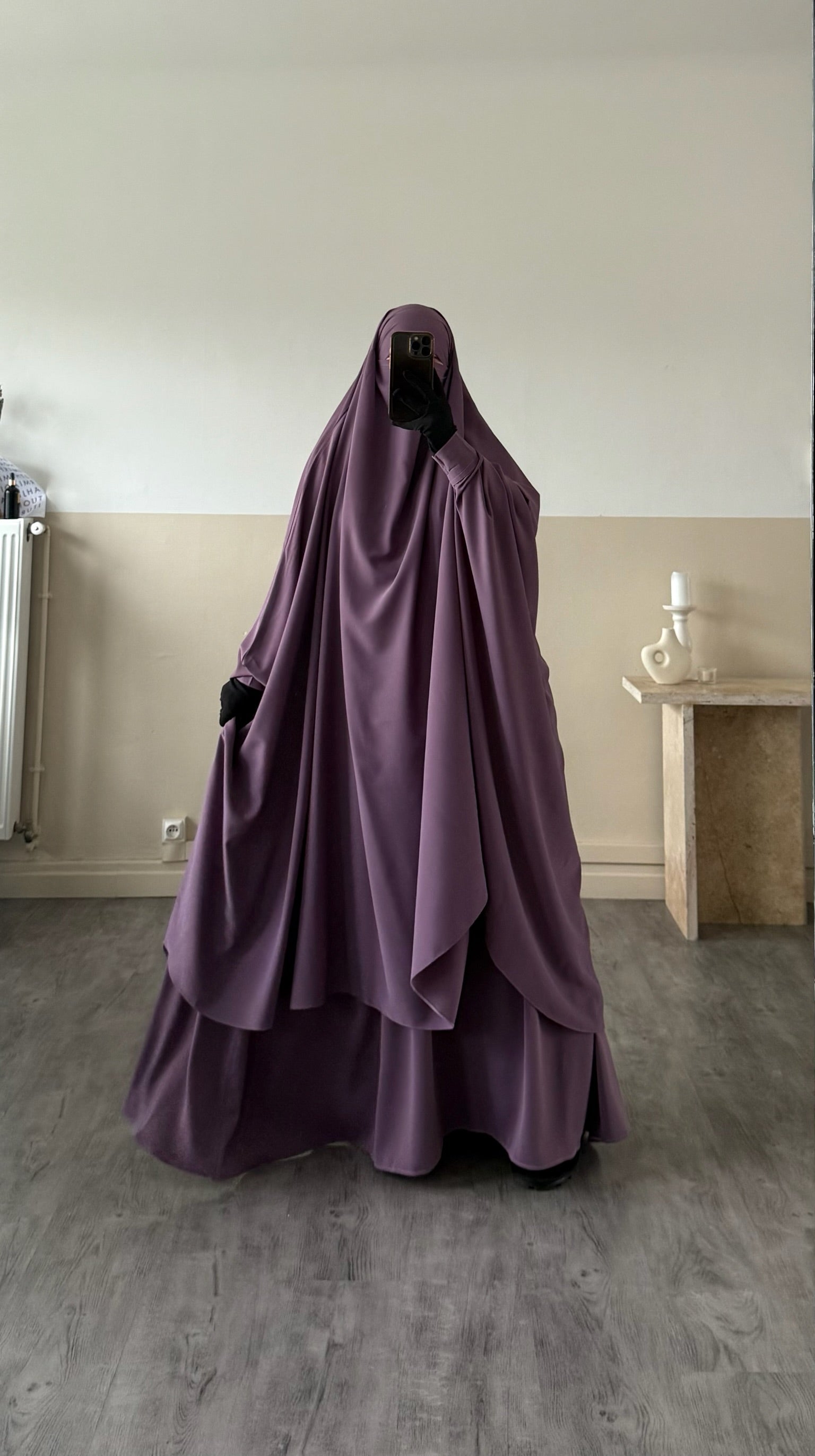 Jilbab 2 pièces Jupe Soie de Médine