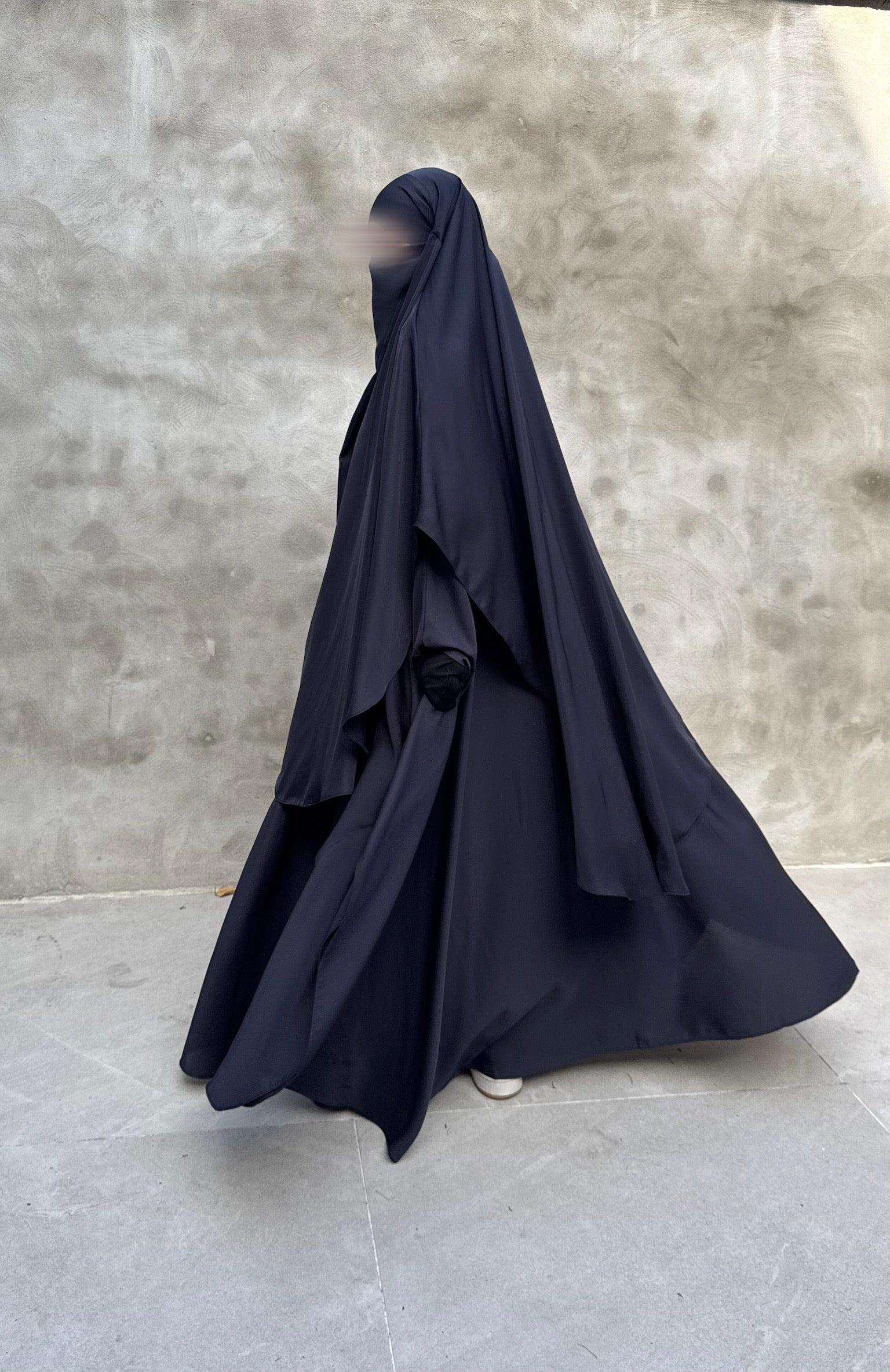 Khimar arrondi Maleeka court (Nidha)