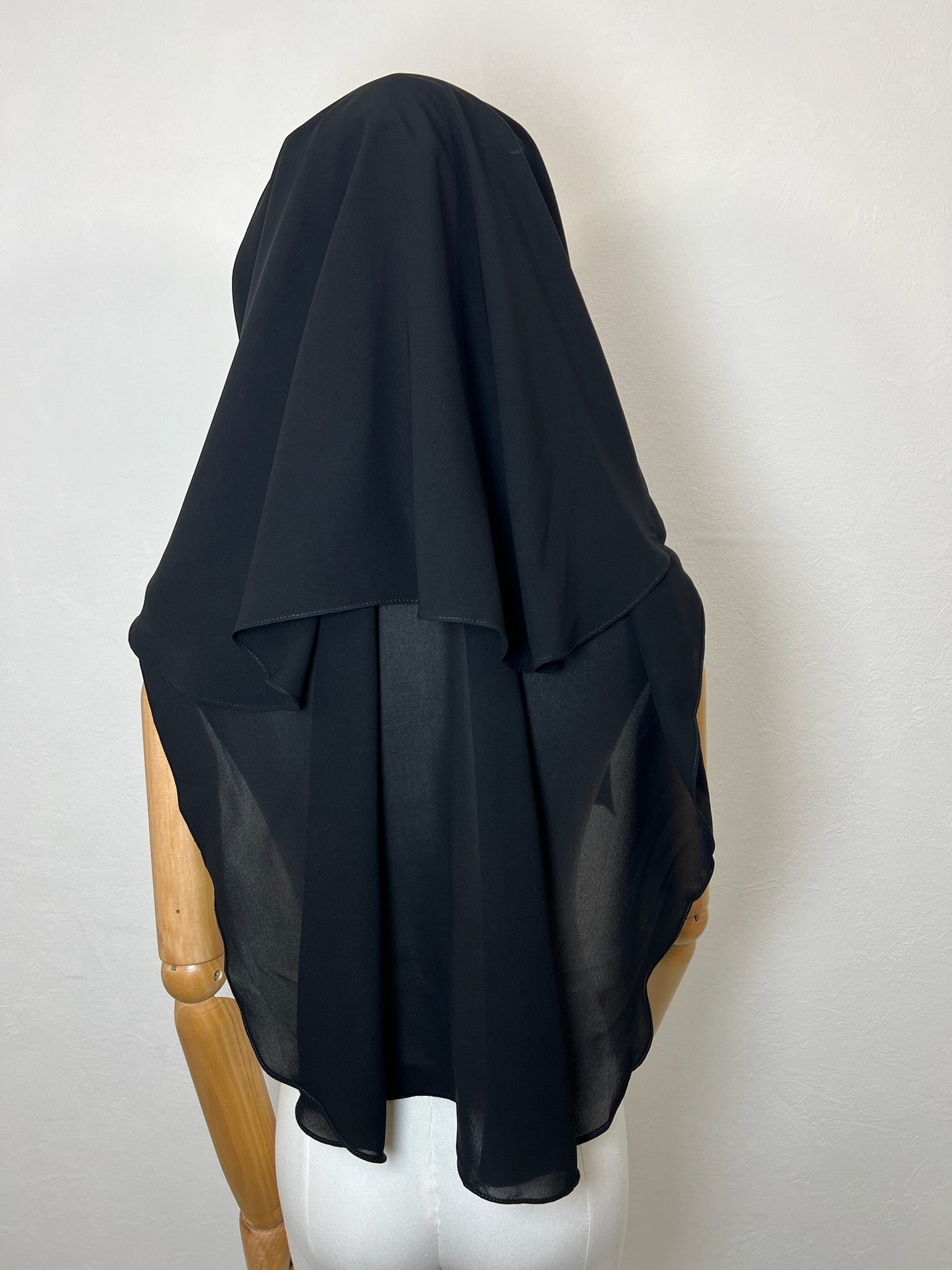 Niqab/sitar Zahra 90cm casquette sans fil Noir