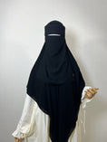 Charger l'image dans la visionneuse de la galerie, Niqab Pull down bandeau renforcé Noir
