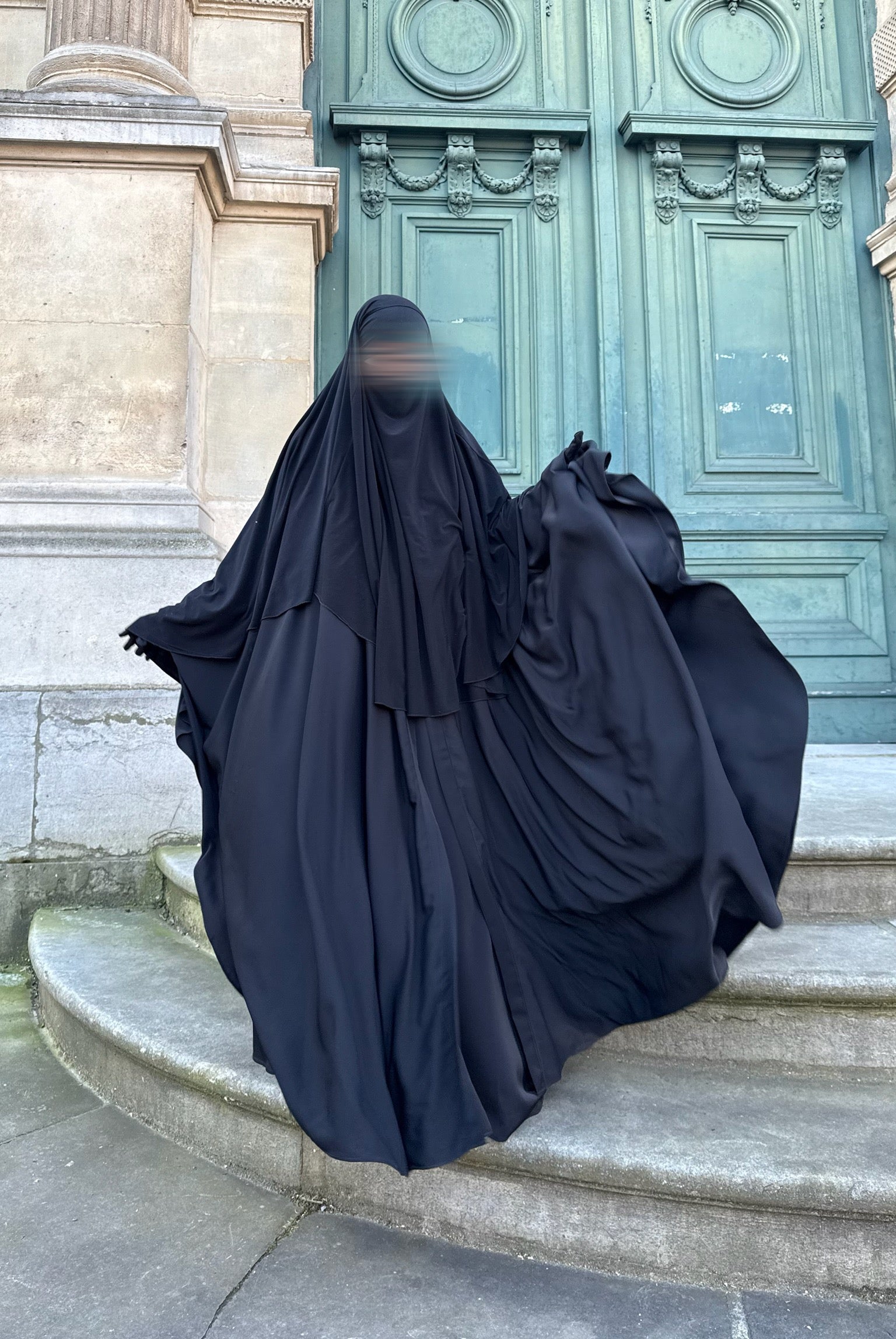 Set Maleeka kimono + sous abaya Soie de médine