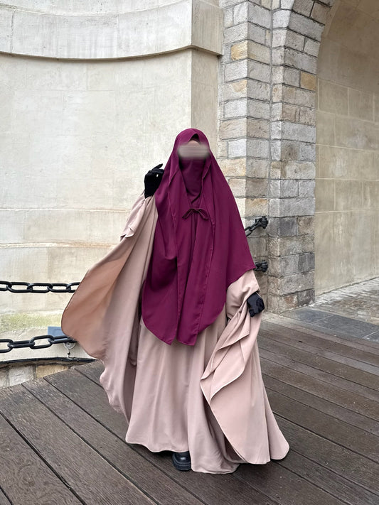 Khimar Joumana Whool Pfirsich
