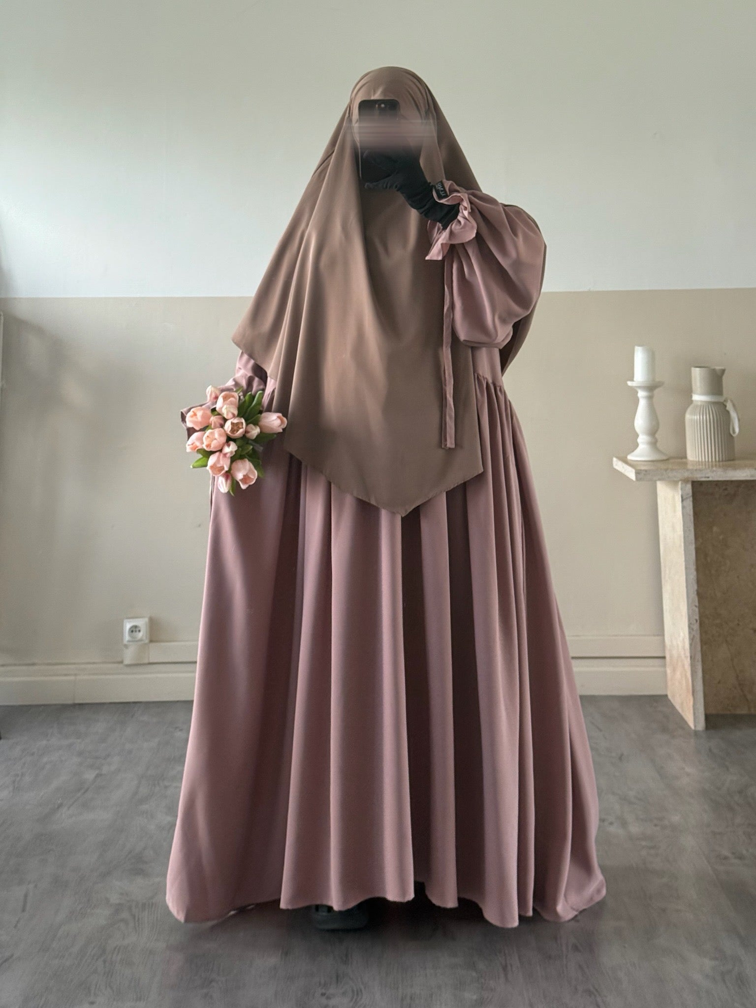 Khimar Sarah court (Soie de Médine)