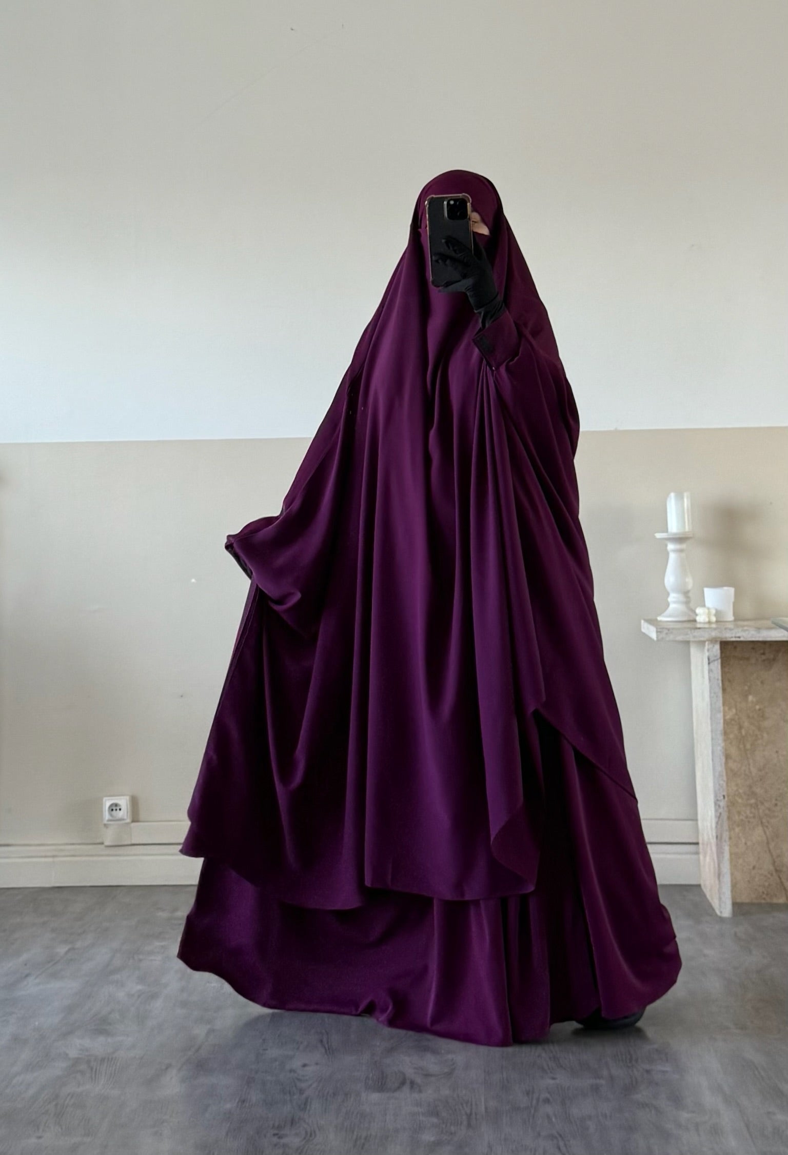 Jilbab 2 pièces Jupe Soie de Médine