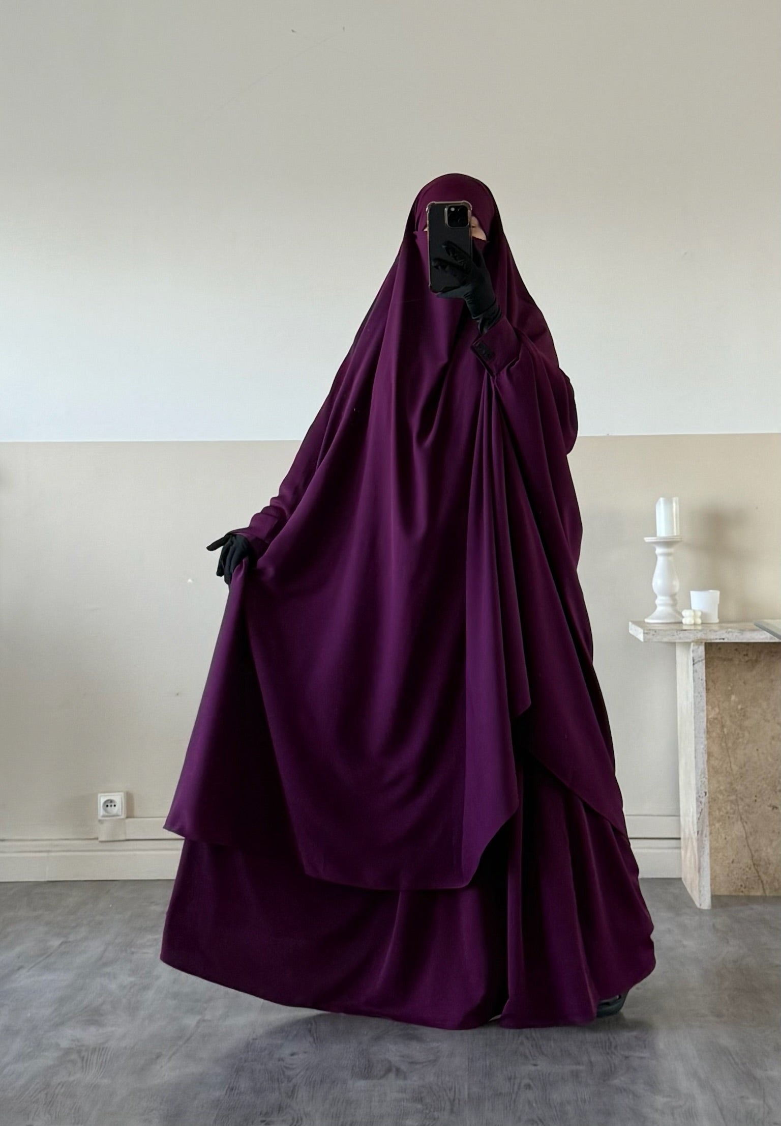 Jilbab 2 pièces Jupe Soie de Médine