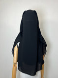 Charger l'image dans la visionneuse de la galerie, Niqab/Sitar Afiya 90cm casquette Noir
