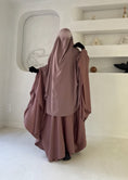 Charger l'image dans la visionneuse de la galerie, Khimar arrondi Maleeka Court (Soie de médine)
