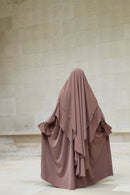 Khimar Hajar 2 voiles Soie de médine