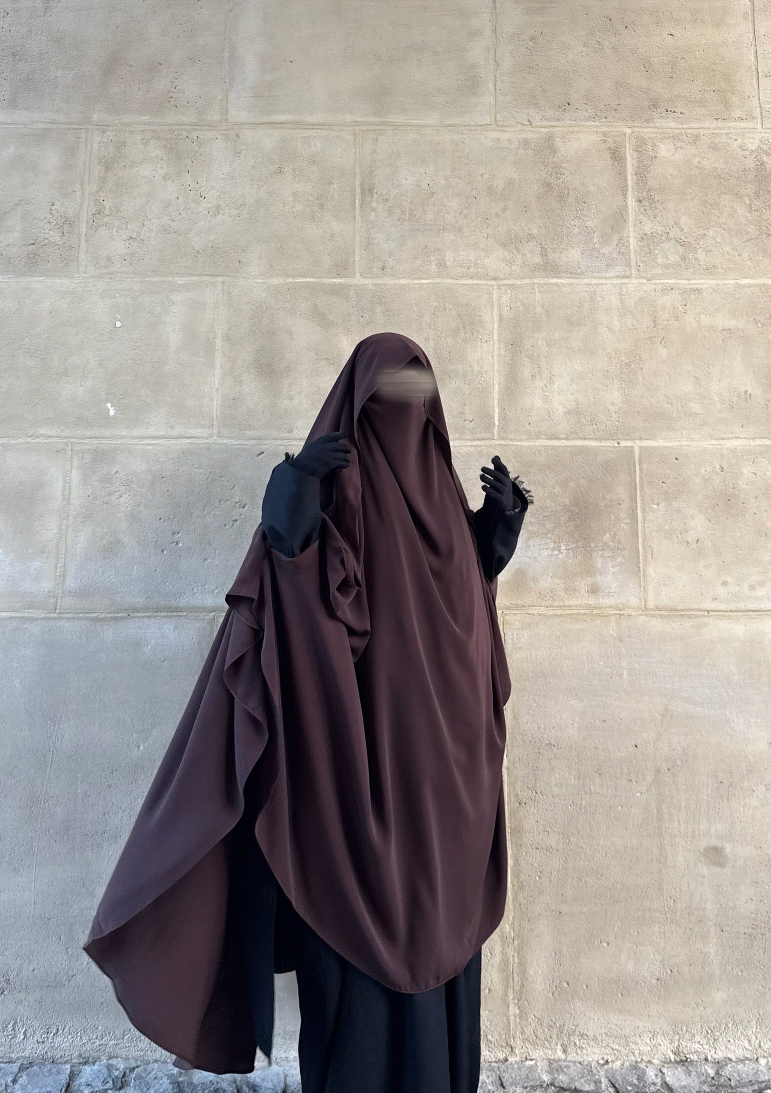 Khimar Jouwayriyyah Casquette Whool peach