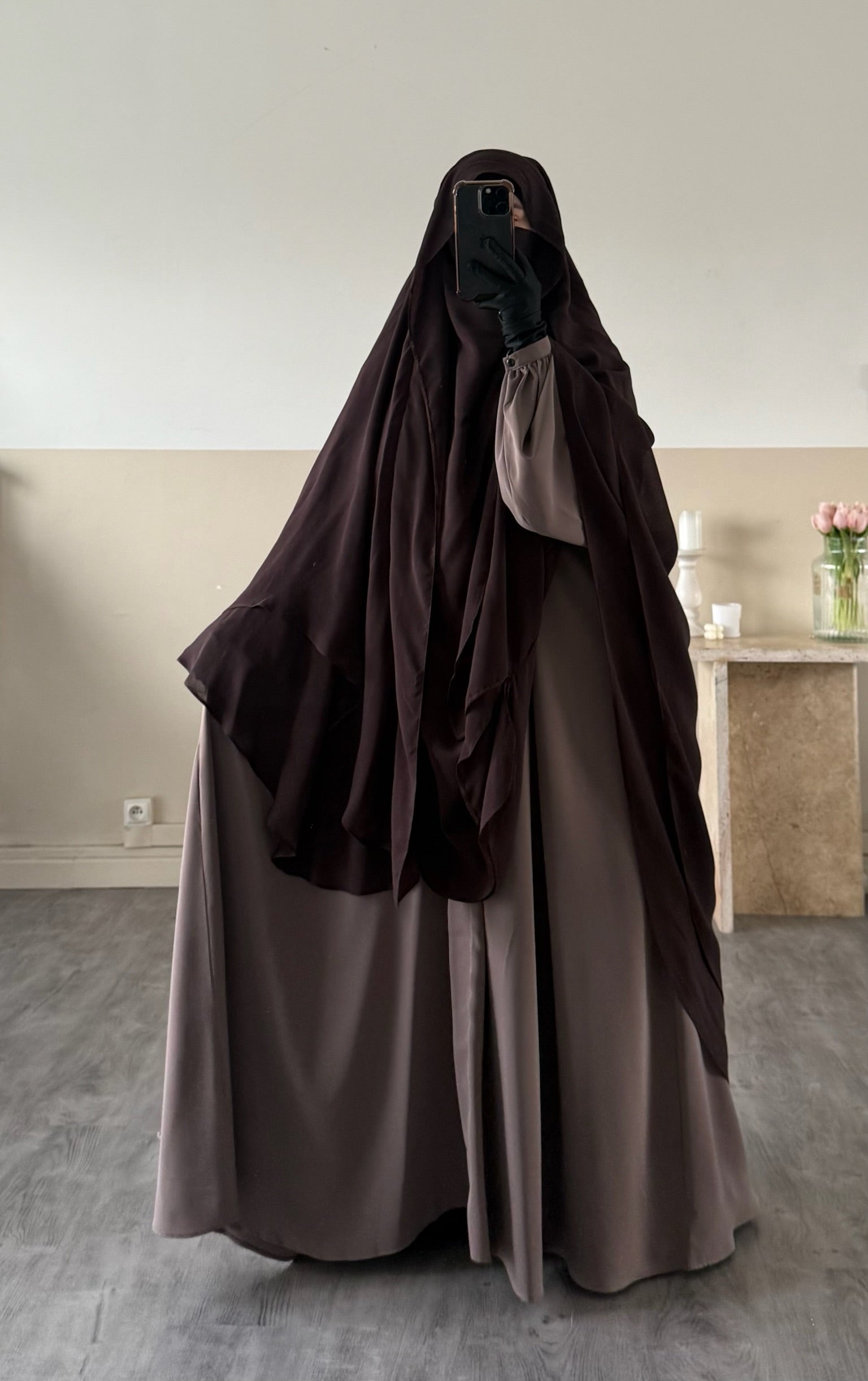 Khimar Joumana 2 voiles mousseline Déstockage