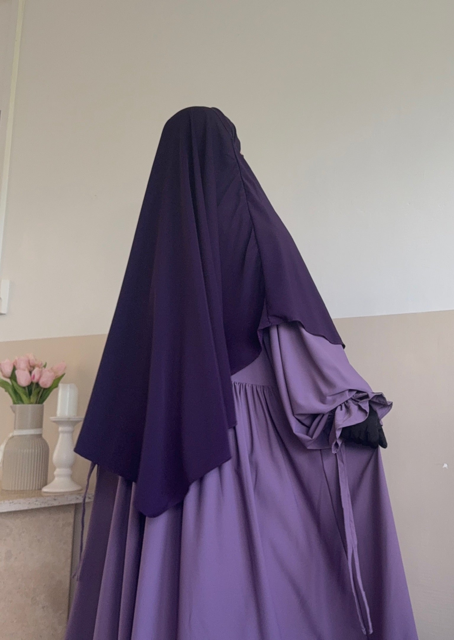 Khimar Sarah court (Soie de Médine)