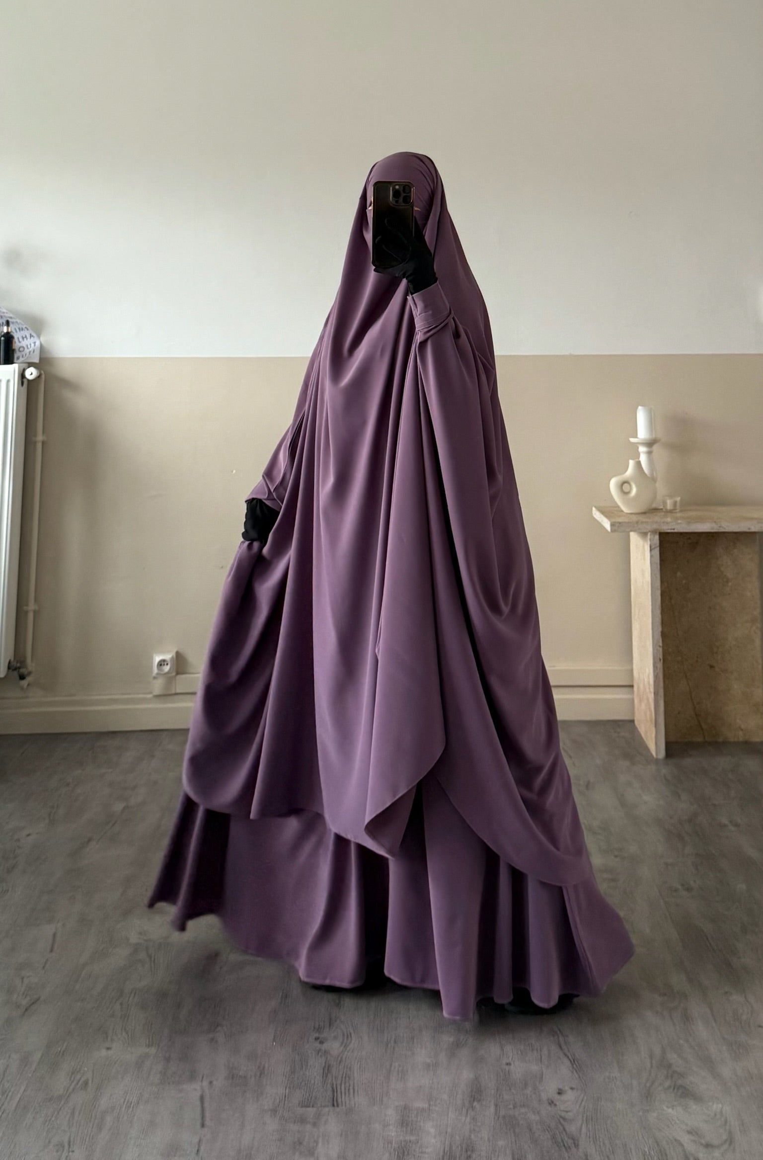 Jilbab 2 pièces Jupe Soie de Médine
