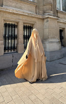 Half niqab Whool peach