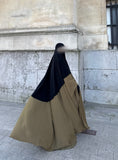 Charger l'image dans la visionneuse de la galerie, Set Maleeka kimono + sous abaya Soie de médine
